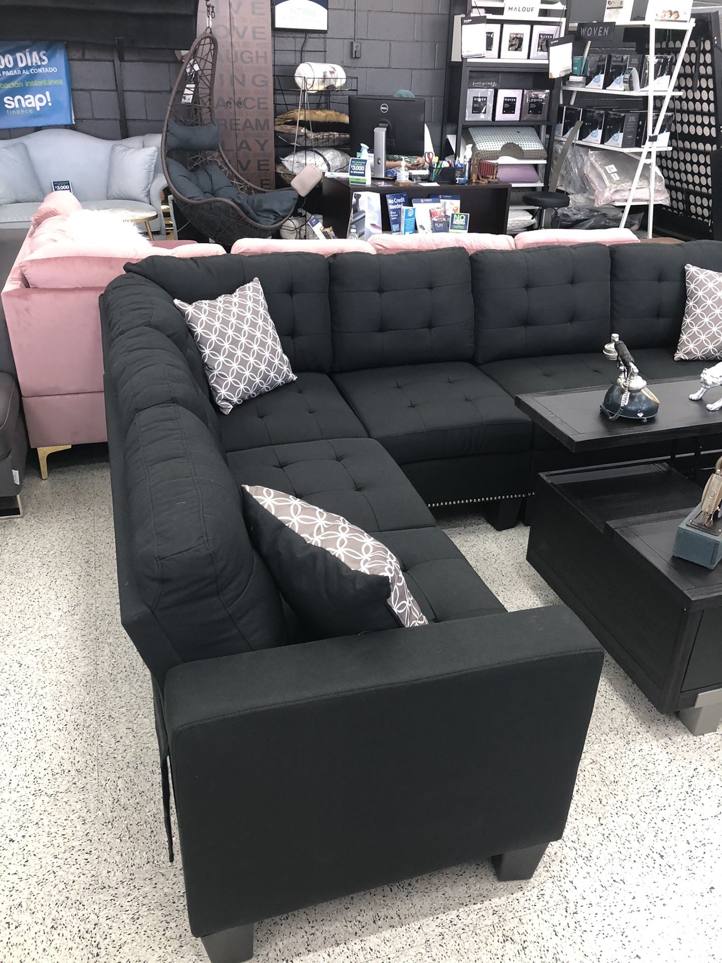 Black sectional