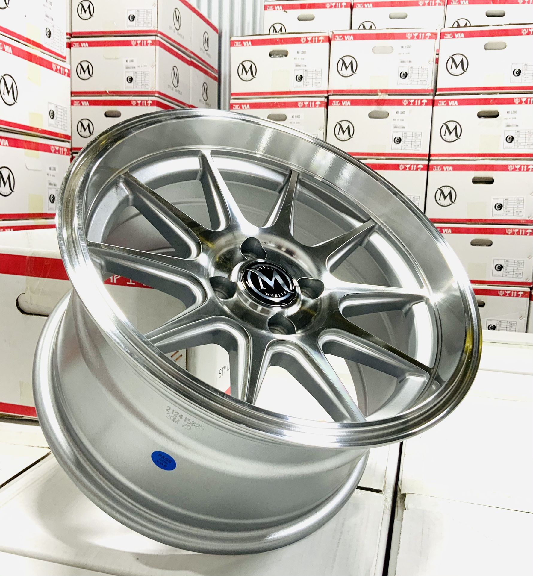 15” Rims 4x100 +20 15x8 All 4 Wheels New $350