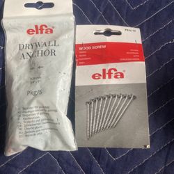 Screws And Drywall Anchors