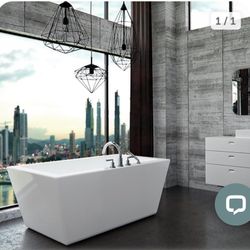 New Neptune Rouge AZ3266F1R Amaze F1 66" Customizable Free Standing Rectangular Bathtub