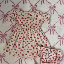 heart dress with bottoms