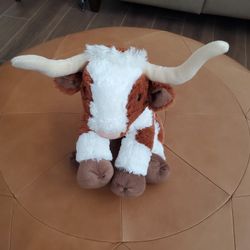 Build-A-Bear Longhorn Cow Stuffed Toy