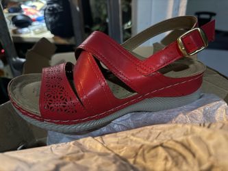 ANDREA CONFORT SANDALS ANDREA COMFORT SANDALIAS RED ROJO NEW