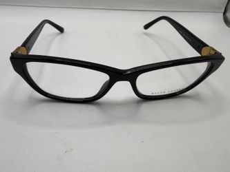 Ralph Lauren RL 6(contact info removed) Black Gold Cat Eye Eyeglasses Frames 54-16-140