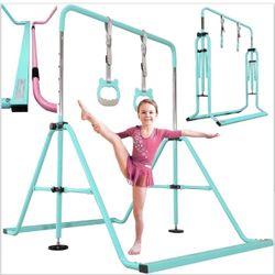 Folding Gymnastics Bar with Rings