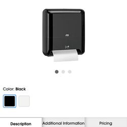 Matic Hand Towel Dispenser (3 Total Brand New) Black