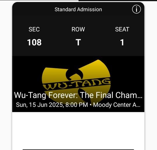 Wu-Tang Tickets