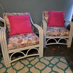 White Cane Chairs