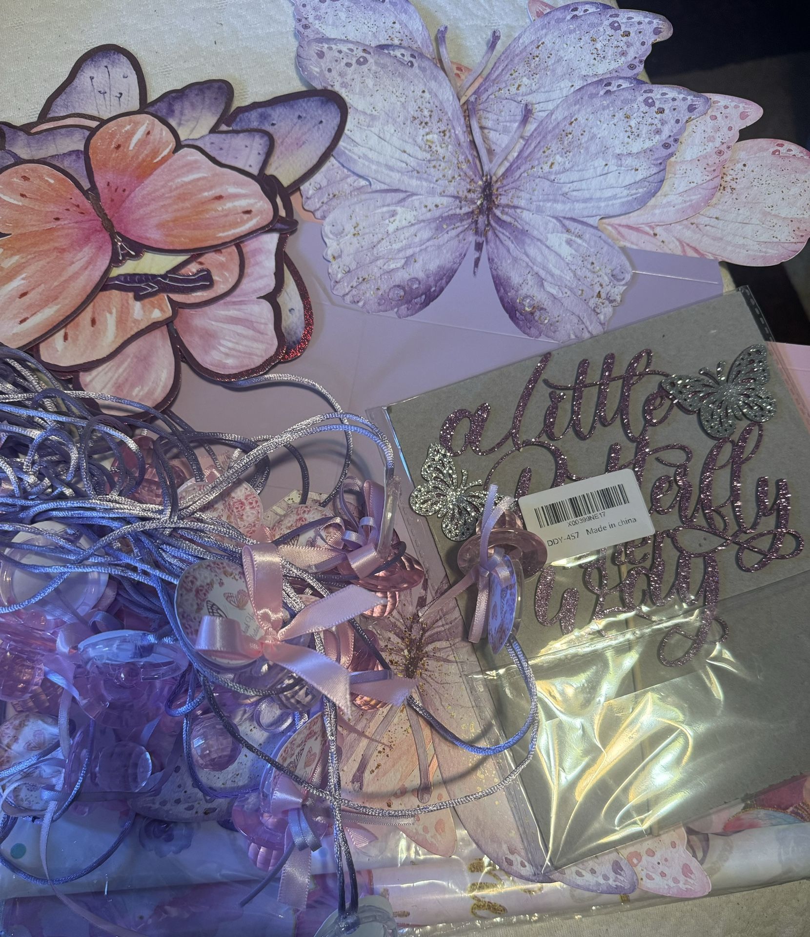 Baby Shower Butterfly Decorations