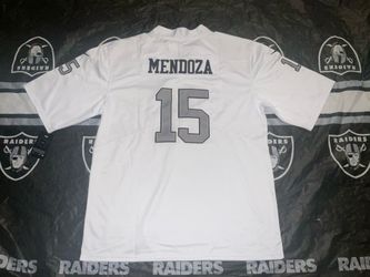 Fernando Mendoza #15 Las Vegas Raiders White Color Rush Jersey Vapor Stitched Adult Mens size XXL New with Tags “Raider Nation”