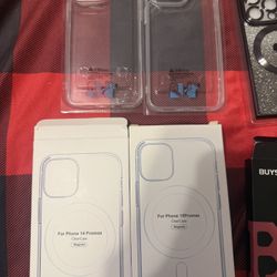 Clear Magnetic Phone Cases for iPhone 14 Pro Max & 15 Pro Max