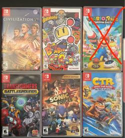NINTENDO SWITCH GAMES - MAKE OFFER