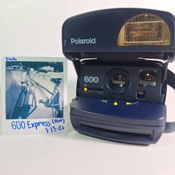 Polaroid 600 Express – Blue – Refurbished, Film Tested