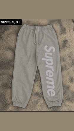 Supreme Sweatpants Grey and Black