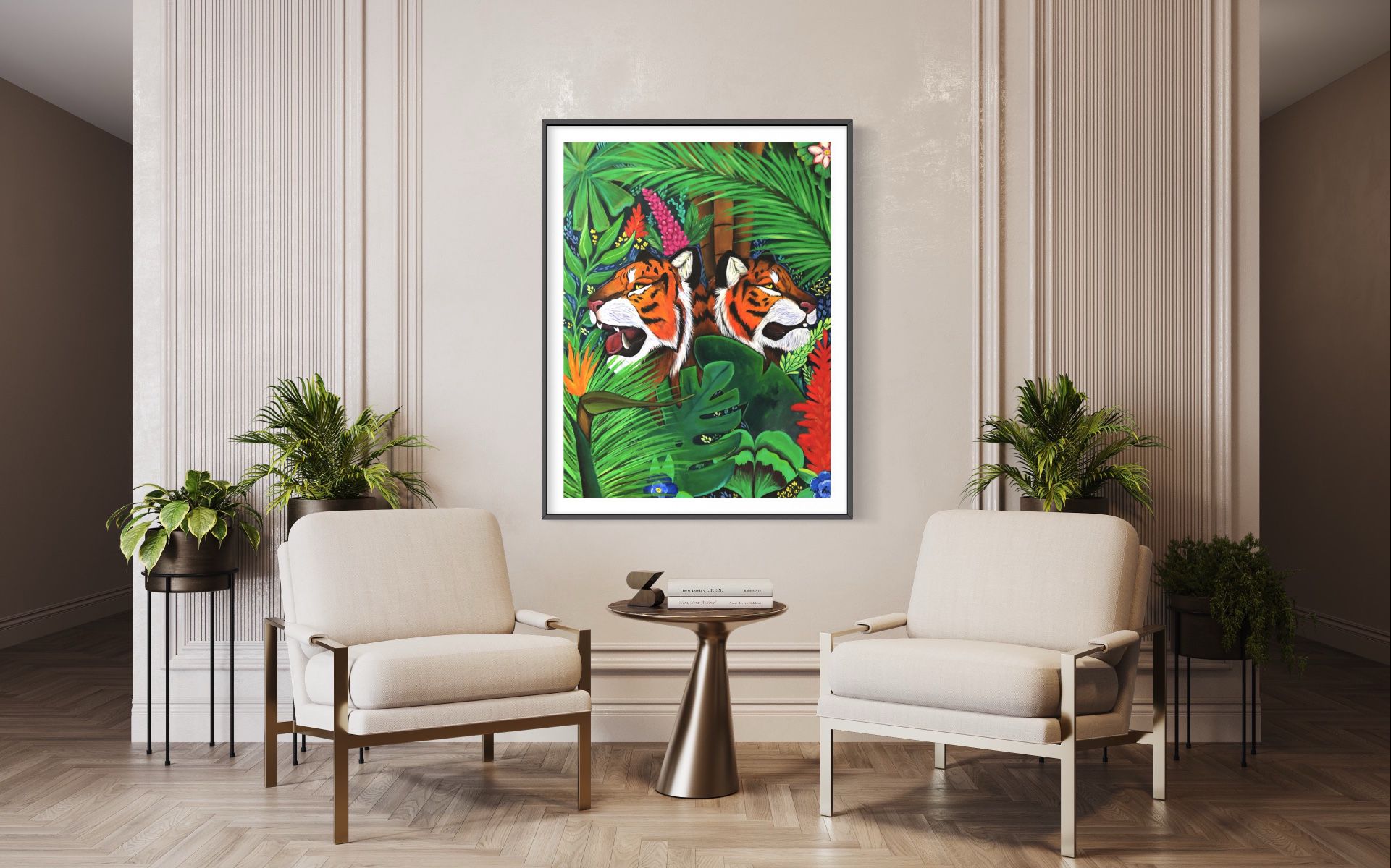 Acrylic Painting, Tigers, Original Painting, Acrylic Art, Artist,  Large Painting 