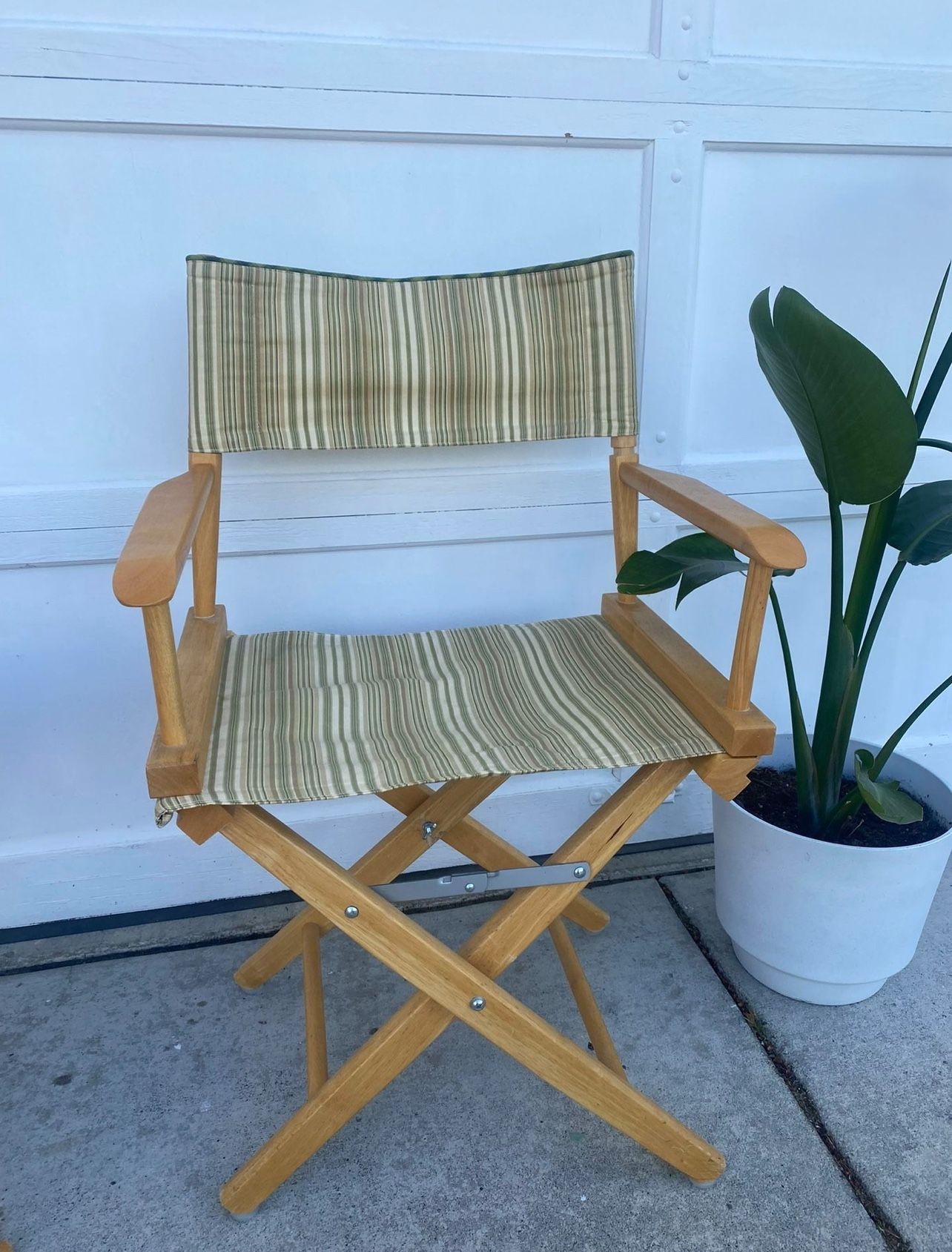 Pair of PIER 1 IMPORTS 100% Cotton Director Chairs