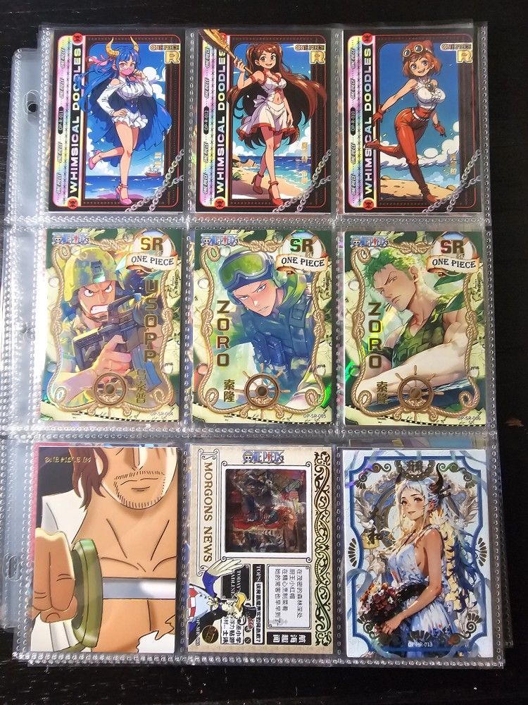 One Piece CCG Rare Cards. Sold As Set Shown Or Individually