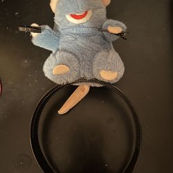 Brand new rat headband clip grabs hair rat plush