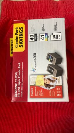 Canon 40/41 Black and Color Standard Yield Ink Cartridge)
