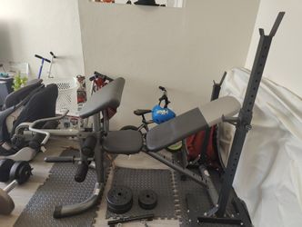 Weight Bench And Weights