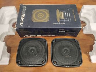 NEW Vintage Alpine 5 1/4" Coaxial Speakers