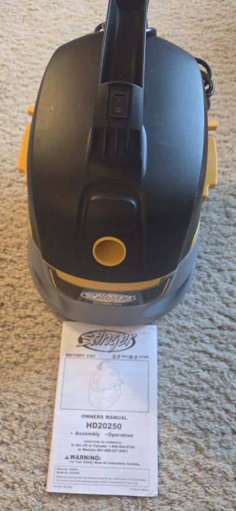 Stinger Small Shop Vacuum We Dry Vac