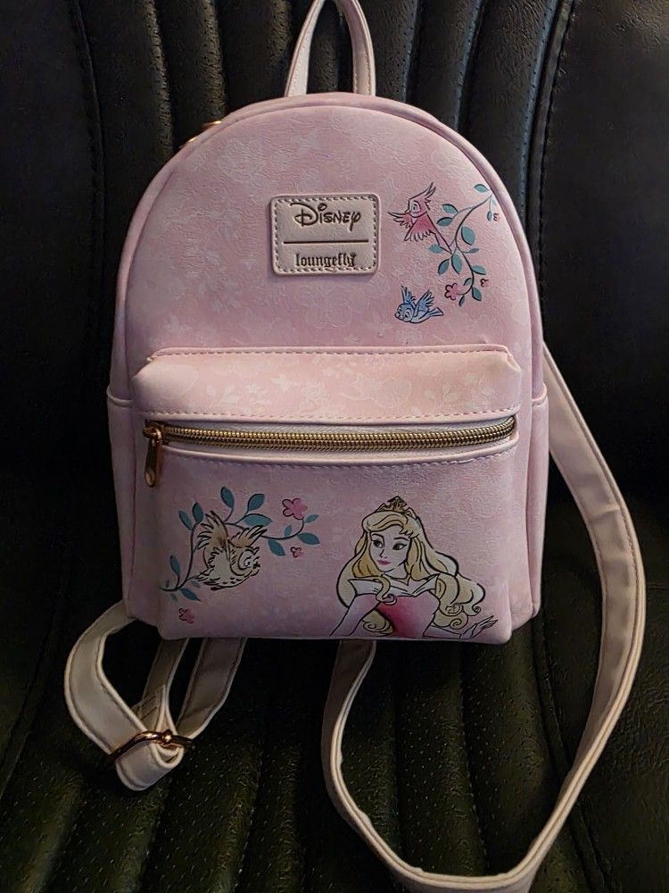 DISNEY LOUNGEFLY SLEEPING BEAUTY AURORA MINI BACKPACK