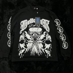 Black and white Hellstar long sleeve