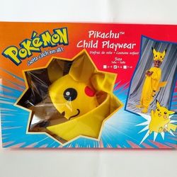 Rare Vintage Pokemon Pikachu 1999 kids Costume Highly Collectible Sealed Box