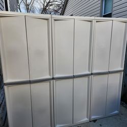 Sterilite Tall Storage Cabinet Trio 