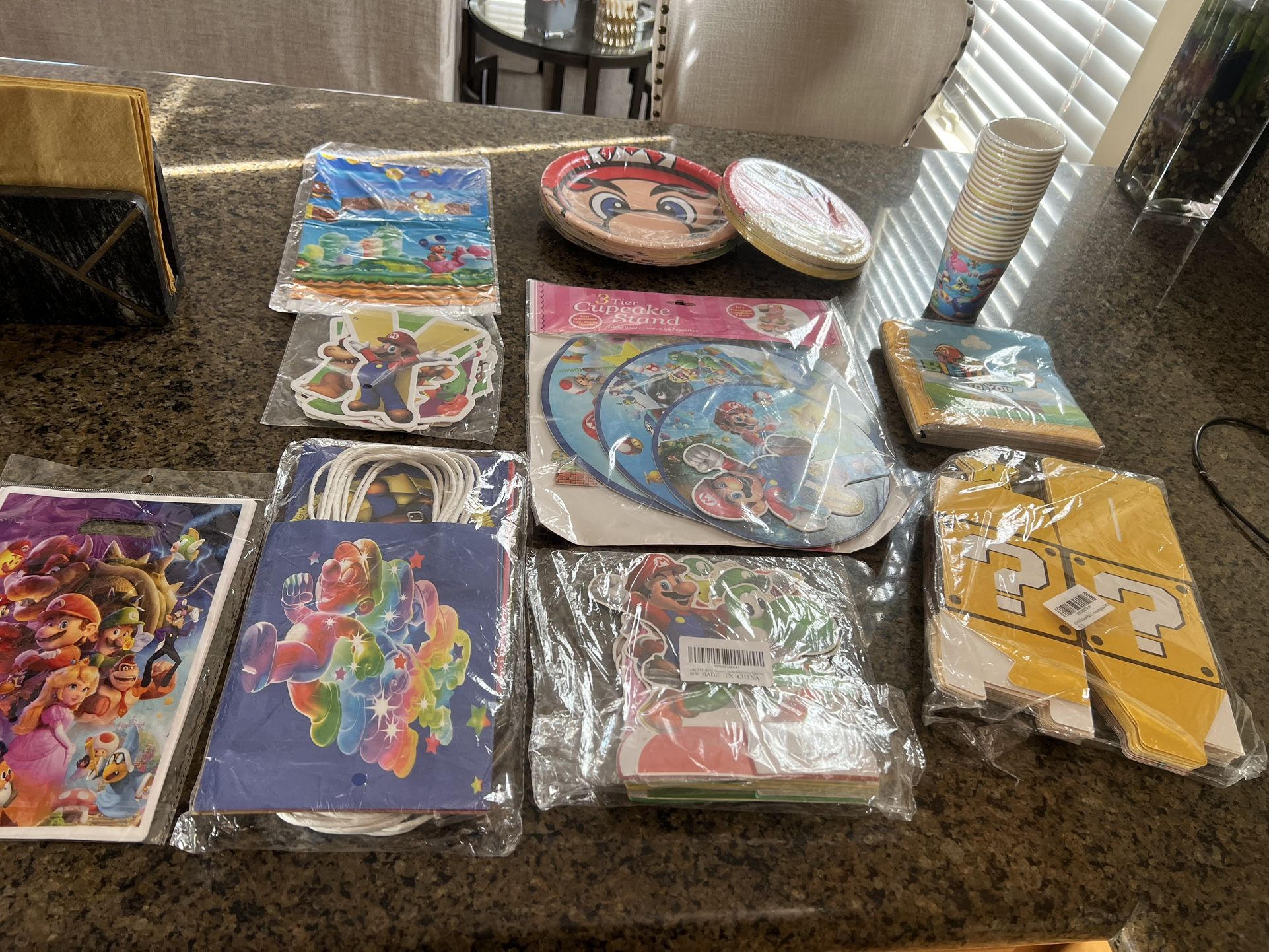 Super Mario Birthday Supplies New