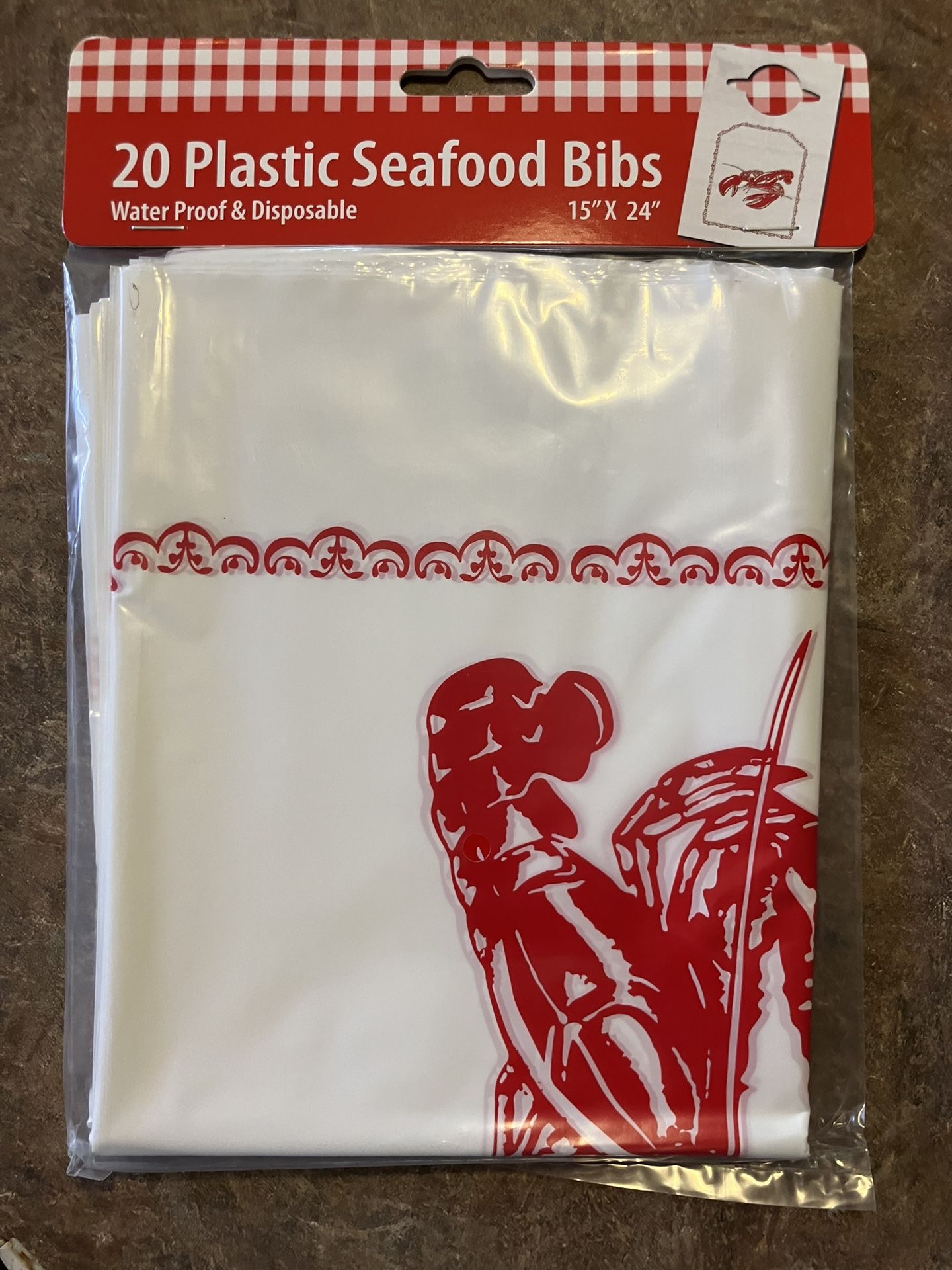 Seafood, bibs pack of 25