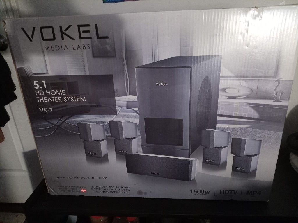 Brand New Still In The Box Vokel 1500w Surround Sound System