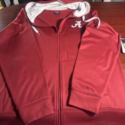 Mens Large Colosseum Alabama Zipper Hoodie New