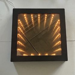 Vintage NeoArt Woodglassics California Infinity Mirror - Works Great