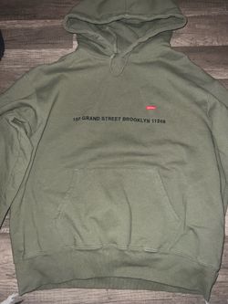 Supreme olive green grand street hoodie SMALL