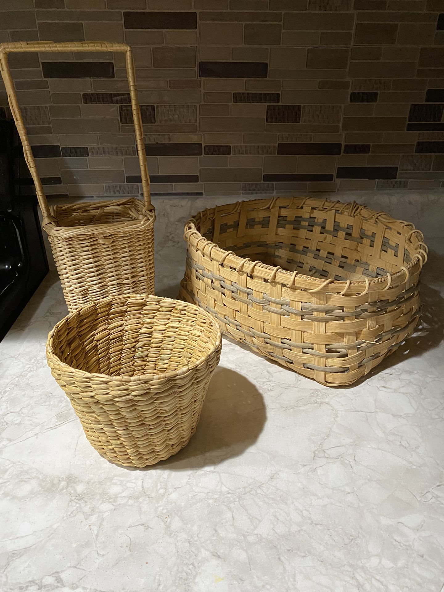 3 Assorted Baskets. Read Description For Details And Location.