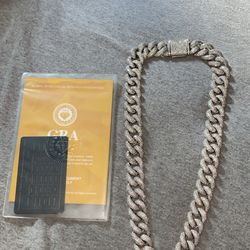Moissanite VVS Diamond Cuban Chain