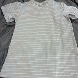 Zyia Active Men's Striped Gray T-Shirt Size Small 