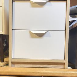 Two Drawer End Or Bedside Table 