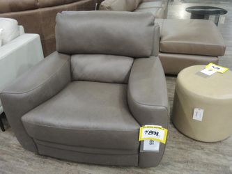 Creation Italia Taupe Leather Armchair