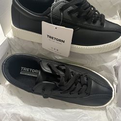 Tretorn black leather Unisex shoes