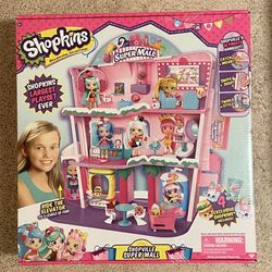 Brand New Shopkins Large Shopville Super Mall Playset