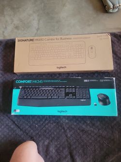 2 Brand New Logitech Keyboards And Mouse