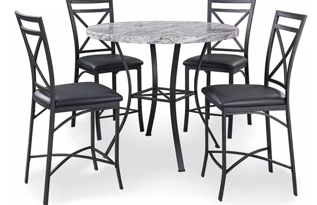Marble 5 Peace Dining Set