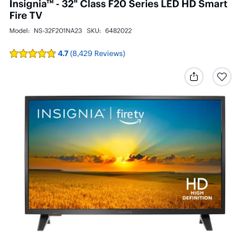 Insignia 32” Inch Tv Smart Tv Brand New 