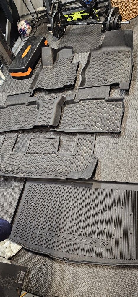 2020-2024 Ford Explorer Fit 3 Row & Cargo All-Weather Floor Mats 6 Passenger Models
