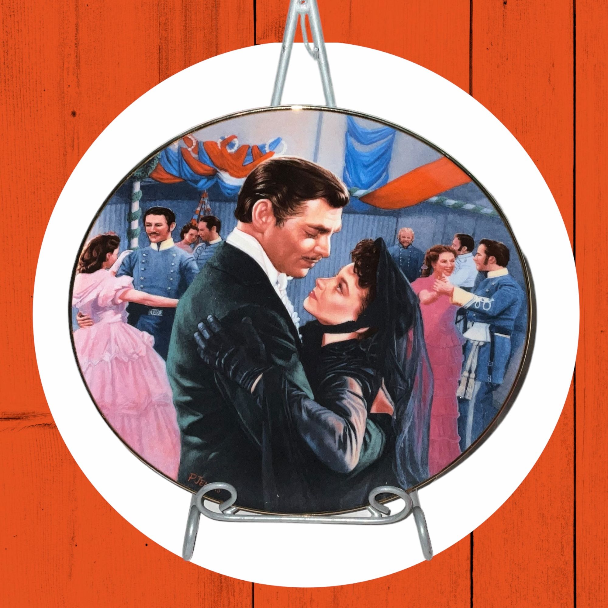 W.L. George Vintage 1992 Fifth Issue In The Passions Of Scarlett O’Hara “The Waltz” Plate By Paul Jennis