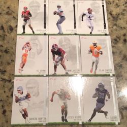 9 College Players Football Cards
