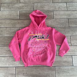 Official pink Spider Hoodies Size M